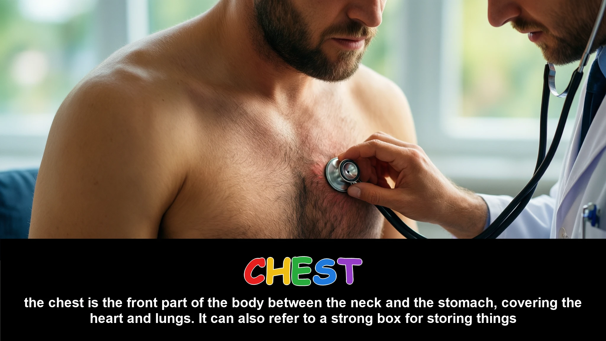 English Illustration for chest